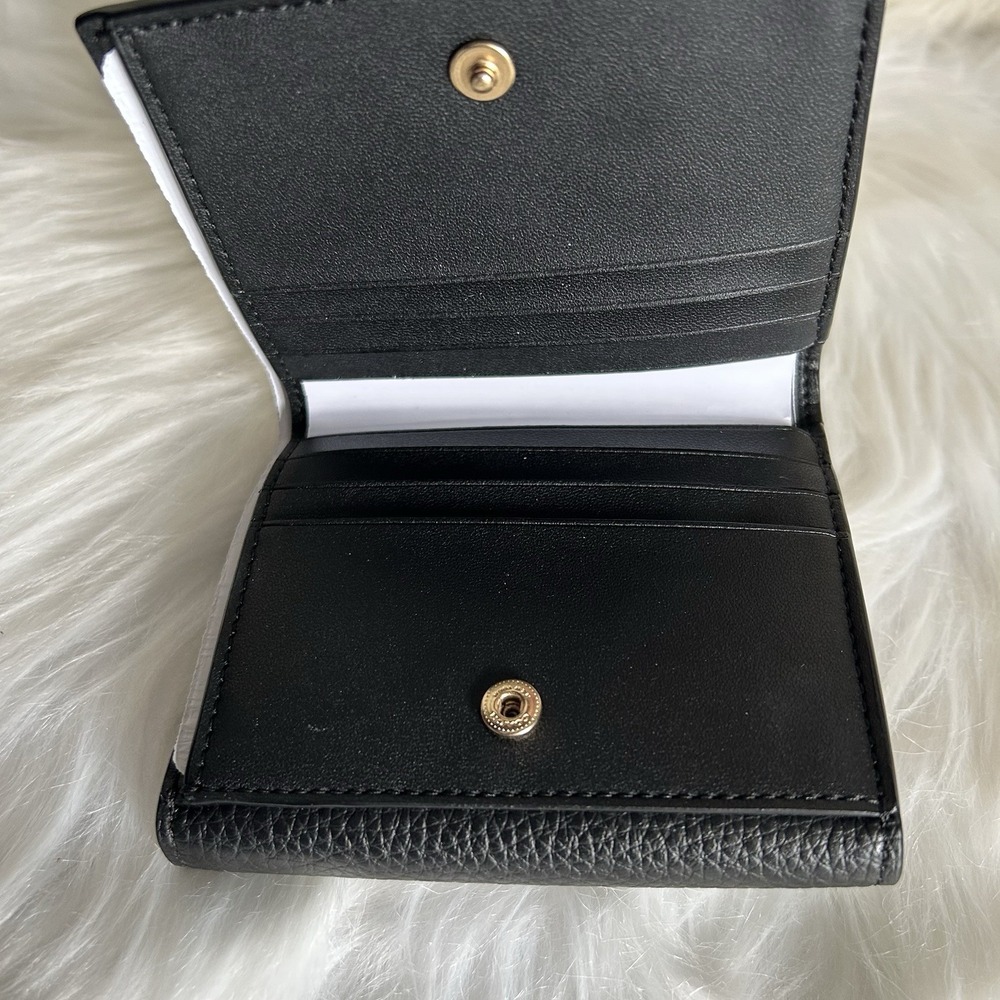 Coach Georgie Small Wallet Brown Black Signature Leather 7250 NEW - Picture 4 of 7